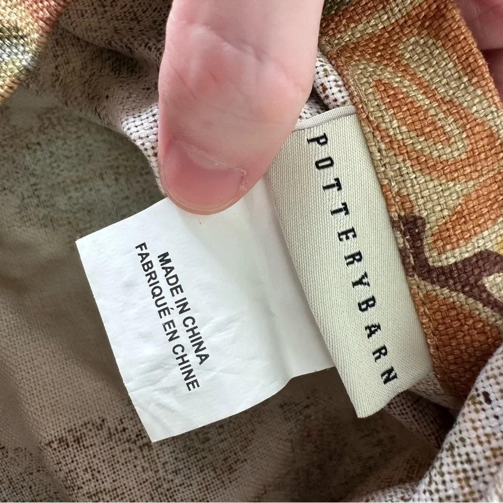 Pottery Barn floral tapestry standard pillow case sham 25X20 inch